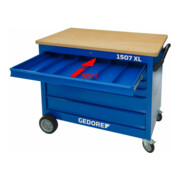 Gedore Carrello a banco e portautensili con assortimento di utensili, 308pz.-5