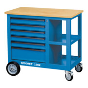 Gedore Carrello a banco e portautensili con morsa a vite, dimensioni: h 875 x l 950 x profondità 550mm-1