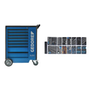 Gedore Carrello portautensili 1500 ES-02-2004 con assortimento di utensili, 207pz.-1