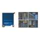 Gedore Carrello portautensili 2005-TS-147 con assortimento, 147pz.-1