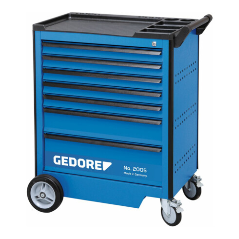 Gedore Carrello portautensili, con 7 cassetti (l 640 x profondità 400mm)