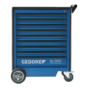 Gedore Carrello portautensili, con 9 cassetti (l 640 x profondità 400mm)-2
