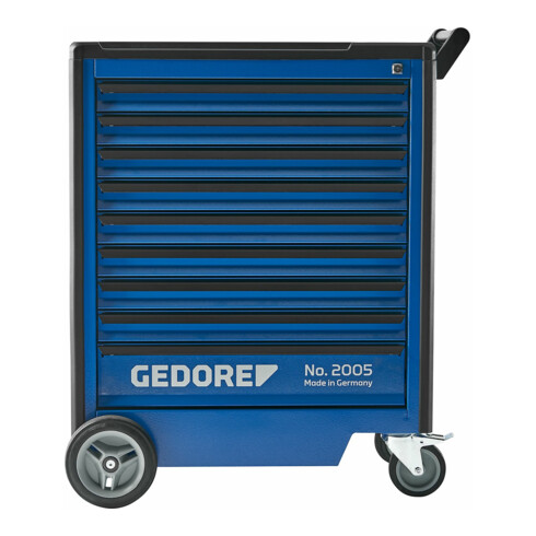 Gedore Carrello portautensili, con 9 cassetti (l 640 x profondità 400mm)