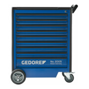 Gedore Carrello portautensili, con 9 cassetti (l 640 x profondità 400mm)-5