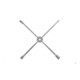 Gedore Chiave a croce per autocarri 28 LRV, apertura 27x30x32x3/4"-4