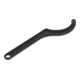 Gedore Chiave a gancio con naso per dadi a scanalatura, SW 120-130 mm, Ø punta 5 mm, chiave inglese, 40 120-130-4