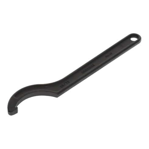 Gedore Chiave a gancio con naso per dadi a scanalatura, SW 68-75 mm, Ø punta 5 mm, chiave inglese, 40 68-75
