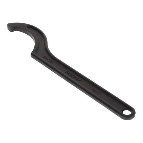 Gedore Chiave a gancio con naso per dadi a scanalatura, SW 68-75 mm, Ø punta 5 mm, chiave inglese, 40 68-75