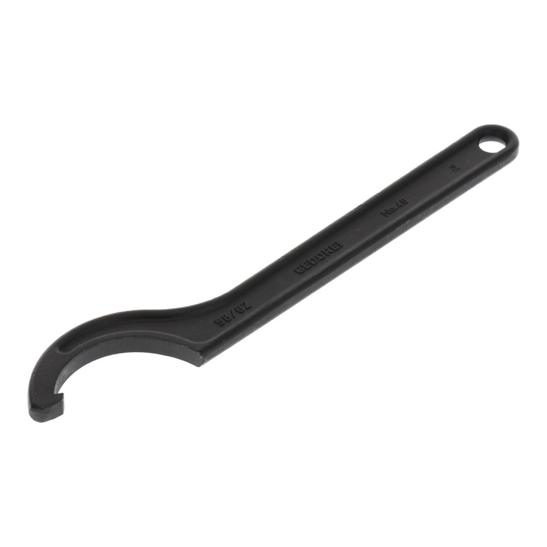 Gedore Chiave a gancio con naso per dadi scanalati, SW 58-62 mm, Ø punta 5 mm, chiave inglese, 40 58-62