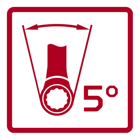 Gedore Clé à cliquet double rouge droite SW 17x19mm