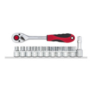 Gedore Clé à douille + cliquet 1/2" 6 pans + barre 12 pièces R69008012-1