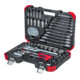 Gedore Clé à douille rouge jeu 1/4+1/2 92 pcs