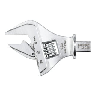 Gedore Clé à fourche emmanchable 9 x 12 réglable 5-30 mm