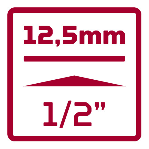 Gedore Clé à molette rouge joint universel 1/2 L.63mm