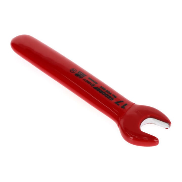 Gedore Clé plate à œil VDE 17 mm rouge-jaune isolée 1000 V