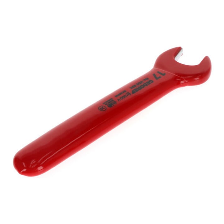 Gedore Clé plate à œil VDE 17 mm rouge-jaune isolée 1000 V