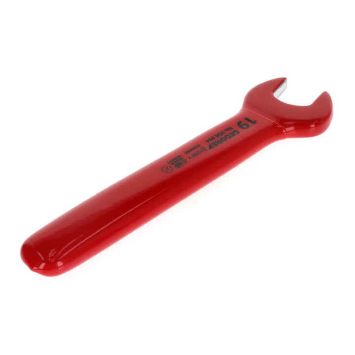 Gedore Clé plate à une tête VDE 19 mm isolée rouge/jaune 1000 V