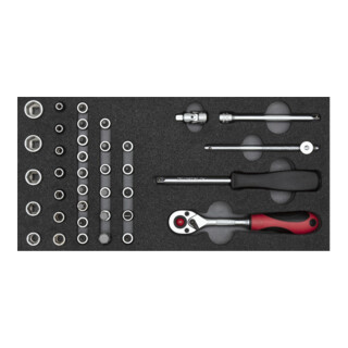 Gedore Coffret de clés à douille 1/4" 2/6 module CT, 37 pièces R22150006