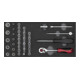 Gedore Coffret de clés à douille 1/4" 2/6 module CT, 37 pièces R22150006-1