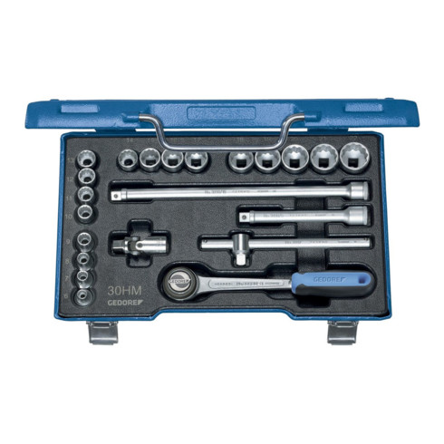 Gedore D 30 HMU-3 Steeksleutelset 3/8" 22-delig UD-profiel 6-22 mm