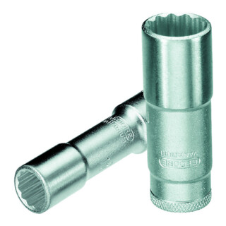 Gedore 3/8" lange 12-kant dopsleutel inzetstuk (inch)