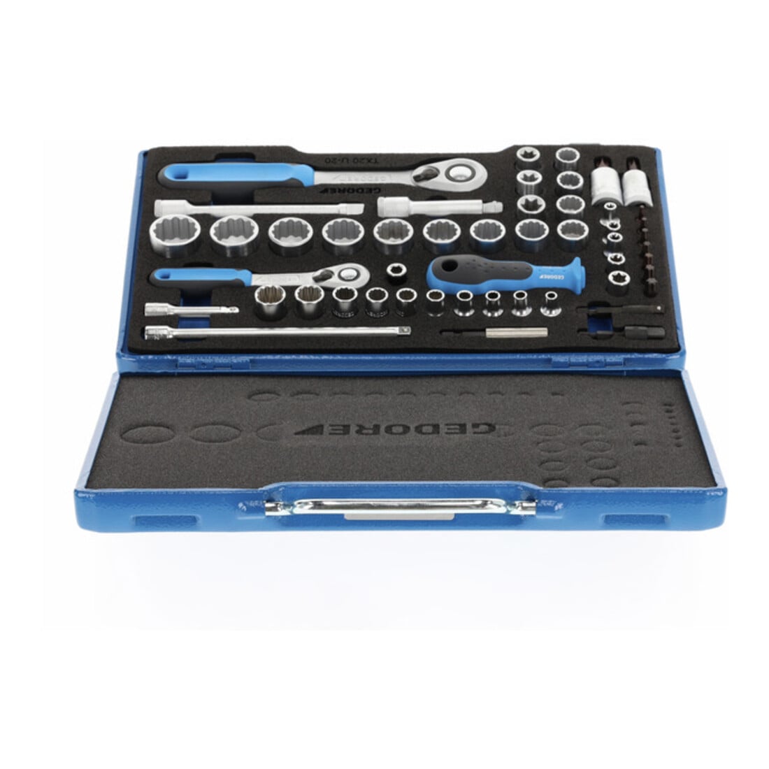 Gedore D 30 TX20 U-20 Set chiavi a bussola 3/8" + 1/4", 50 pezzi