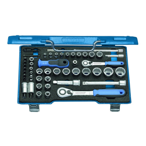 Gedore D 30 TX20 U-20 Steeksleutelset 3/8" + 1/4", 50-delig