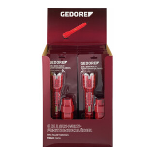 Gedore Display 12x 8-in-1 SHK-multifunctionele sleutel