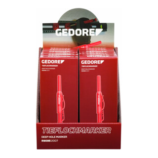 Gedore Display Tieflochmarker 12 Stück