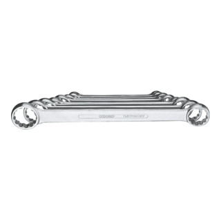 Gedore Doppelringschlüssel-Satz 8-teilig, 6-22 mm, flache Ausführung