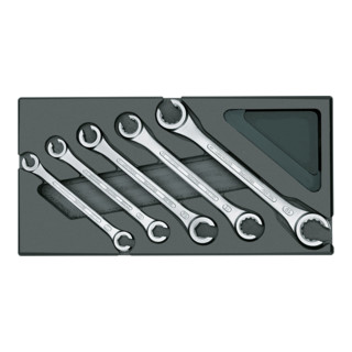 Gedore Doppelringschlüssel-Satz, offen, in 1/3 ES-Modul