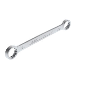 Gedore Doppelringschlüssel, SW 19+22 mm, gerade, flach, dünn, 12-kant, UD-Profil, Schraubenschlüssel, 4 19X22