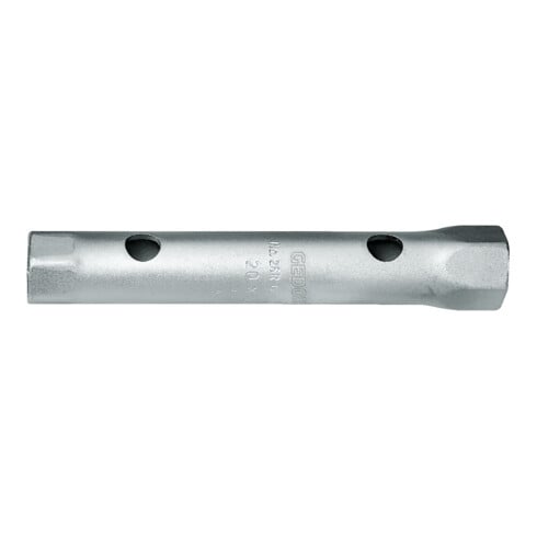 Gedore Doppelsteckschlüssel, 20 + 22 mm, 6-kant, 165 mm lang, Werkzeug für Muttern KFZ, 26 R 20x22, Stahl verchromt