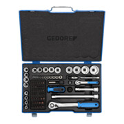 Gedore dopsleutelset 1/4"+1/2" 81-delig-2