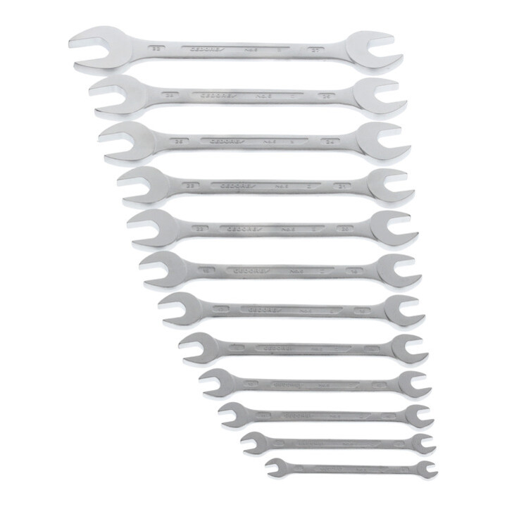 Gedore double jeu de clés à fourche 12 pièces 6x7 - 27x32 mm