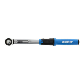 Gedore Drehmomentschlüssel mit Vierkantantrieb, 1/2", umsteckbar, Einstellskala, 20-100 Nm, 403,2 mm lang, TF-K100