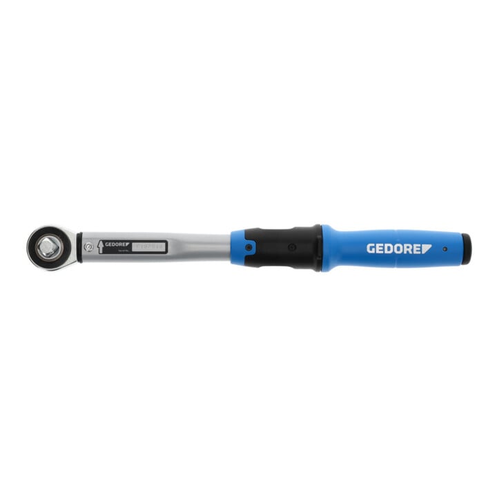 Gedore Drehmomentschlüssel mit Vierkantantrieb, 1/2", umsteckbar, Einstellskala, 20-100 Nm, 403,2 mm lang, TF-K100