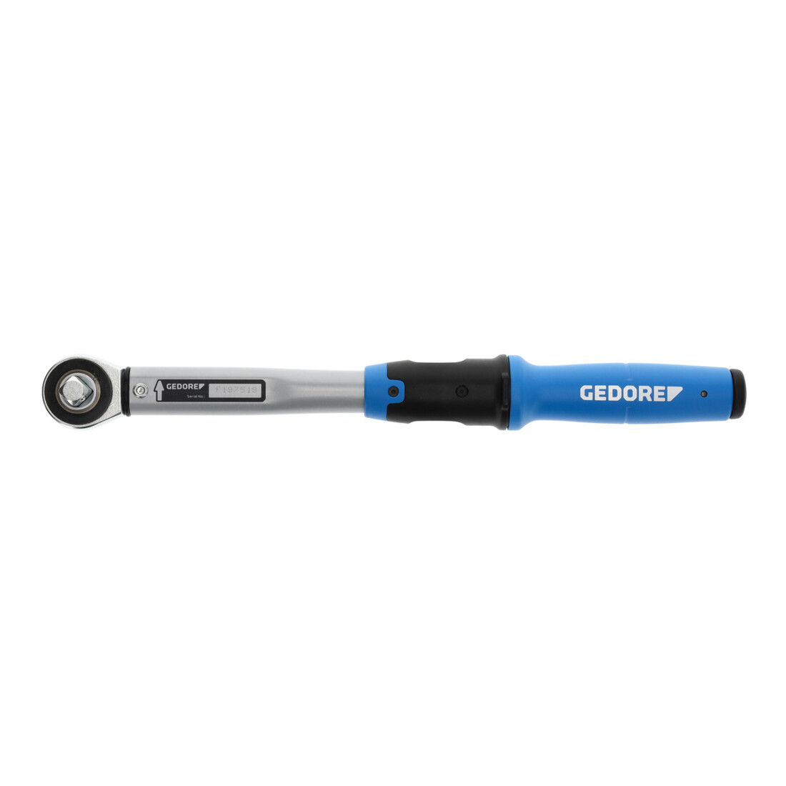 Gedore Drehmomentschlüssel mit Vierkantantrieb, 1/2", umsteckbar, Einstellskala, 20-100 Nm, 403,2 mm lang, TF-K100