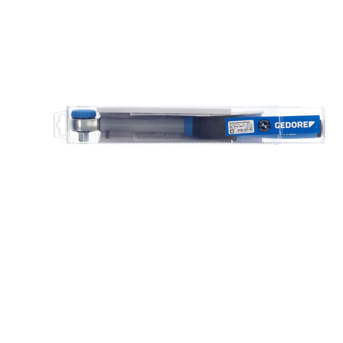 Gedore Drehmomentschlüssel mit Vierkantantrieb, 1/2", umsteckbar, Einstellskala, 20-100 Nm, 403,2 mm lang, TF-K100