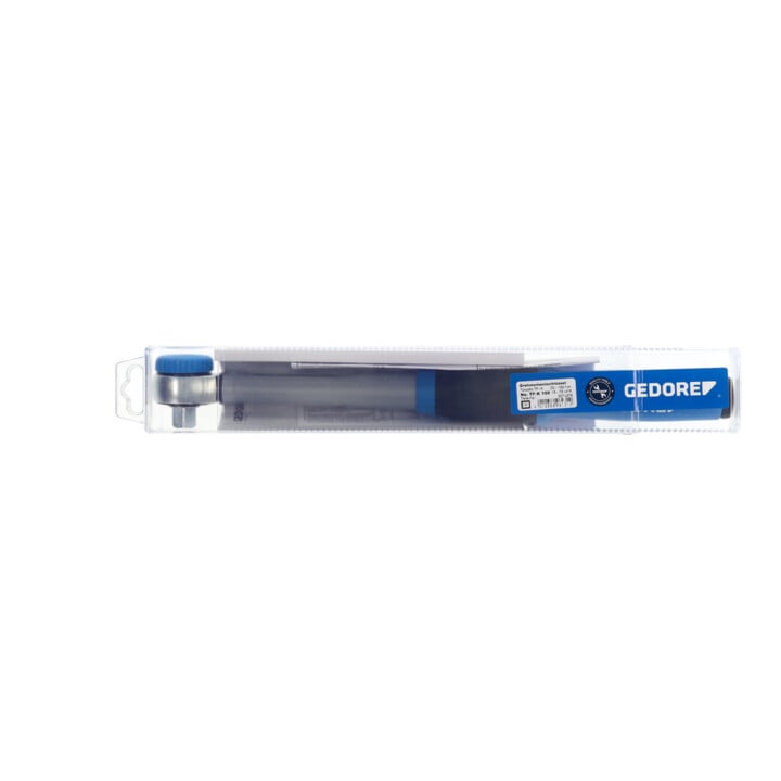 Gedore Drehmomentschlüssel mit Vierkantantrieb, 1/2", umsteckbar, Einstellskala, 20-100 Nm, 403,2 mm lang, TF-K100