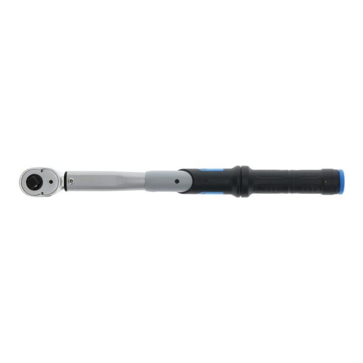 Gedore Dremaster Drehmomentschlüssel, 1/2 Zoll, 20-100 Nm, Mit Umschaltknarre, Stahlrohr, Silber/Schwarz/Blau