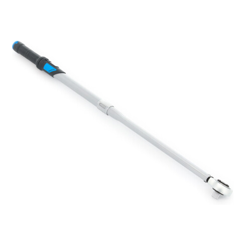 Gedore Dremaster Drehmomentschlüssel, 3/4 Zoll, 110-550 Nm, Mit Durchsteckvierkant und Stiftsicherung, Stahlrohr, Silber/Schwarz/Blau