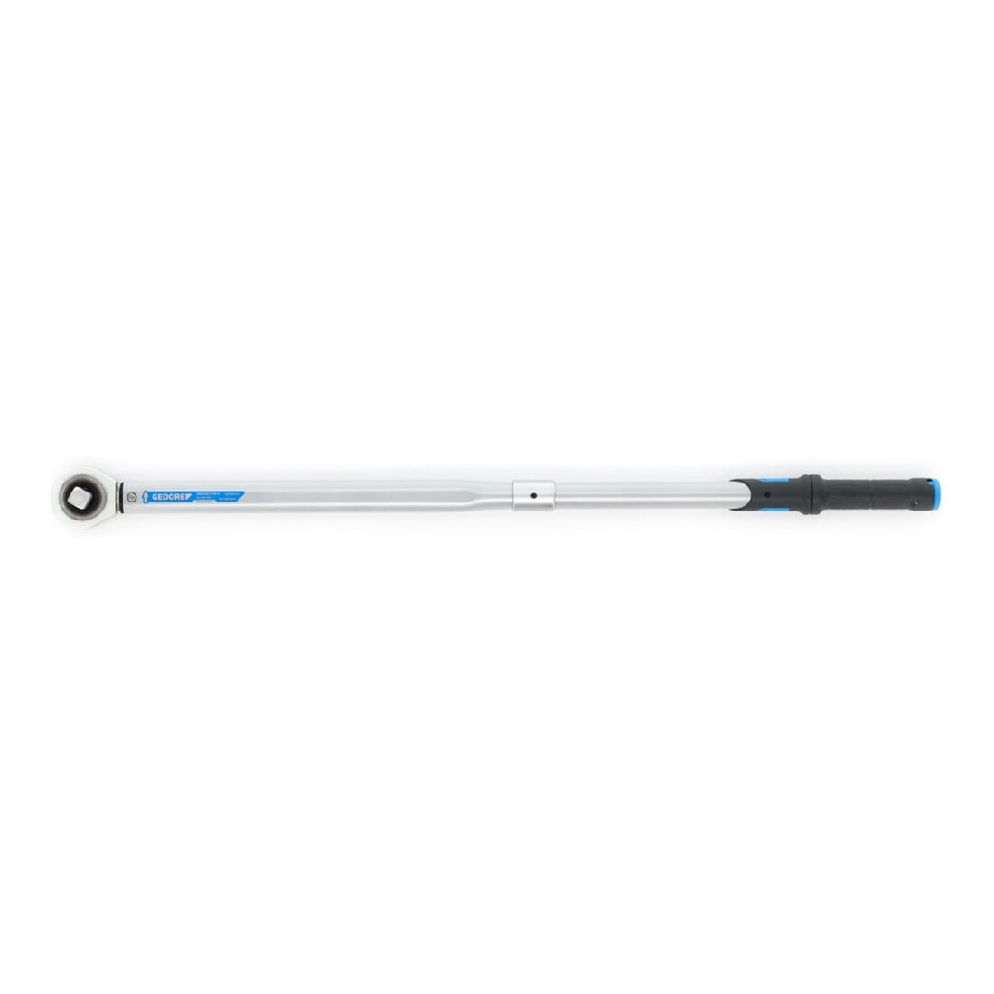 Gedore Dremaster Drehmomentschlüssel, 3/4 Zoll, 110-550 Nm, Mit Durchsteckvierkant und Stiftsicherung, Stahlrohr, Silber/Schwarz/Blau