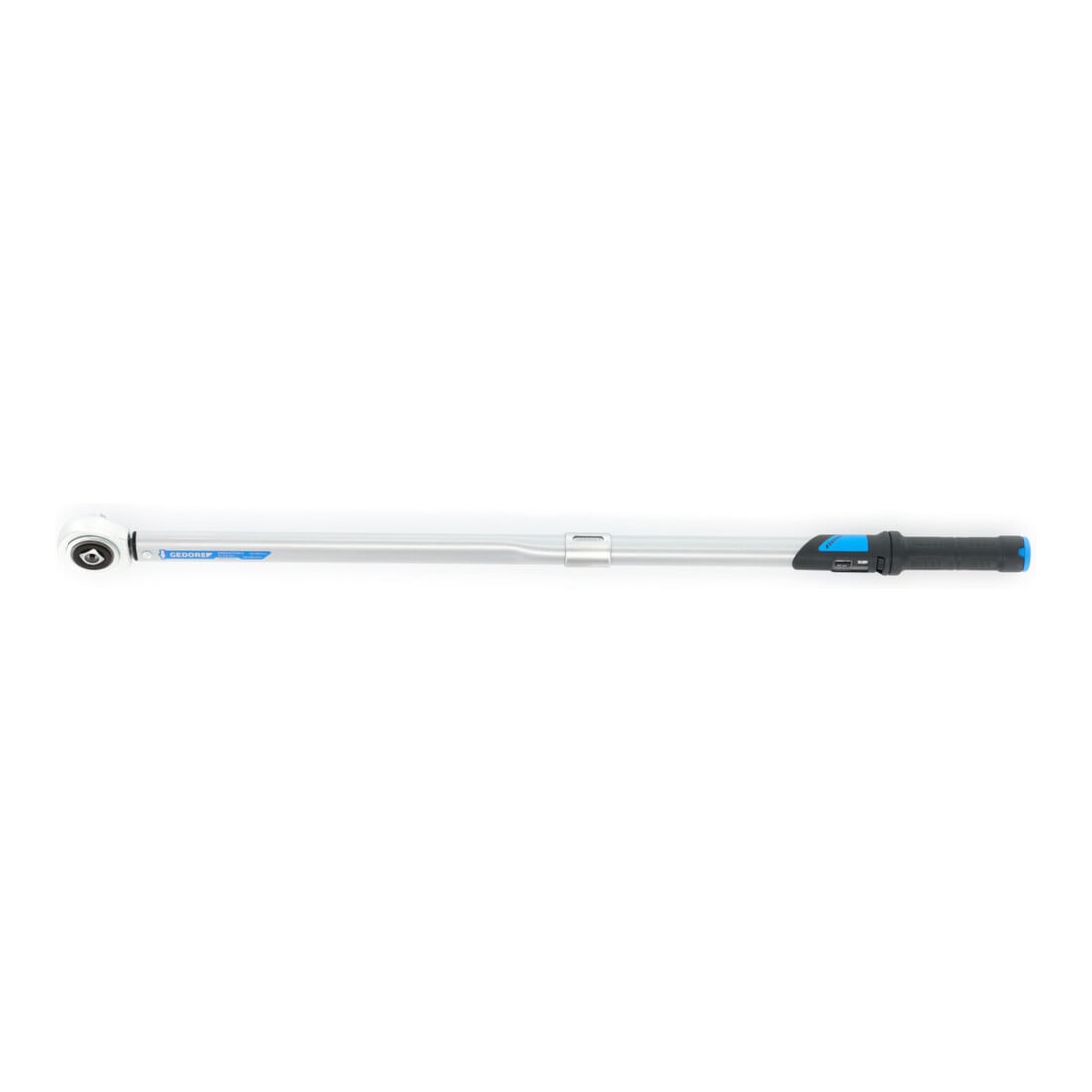 Gedore Dremaster Drehmomentschlüssel, 3/4 Zoll, 110-550 Nm, Mit Durchsteckvierkant und Stiftsicherung, Stahlrohr, Silber/Schwarz/Blau