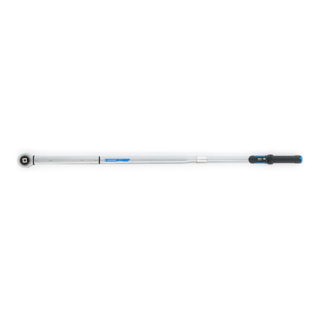 Gedore Dremaster Drehmomentschlüssel, 3/4 Zoll, 150-750 Nm, Mit Durchsteckvierkant und Stiftsicherung, Stahlrohr, Silber/Schwarz/Blau