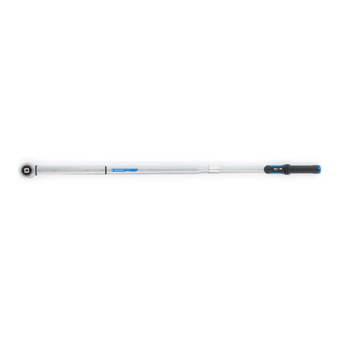 Gedore Dremaster Drehmomentschlüssel, 3/4 Zoll, 150-750 Nm, Mit Durchsteckvierkant und Stiftsicherung, Stahlrohr, Silber/Schwarz/Blau