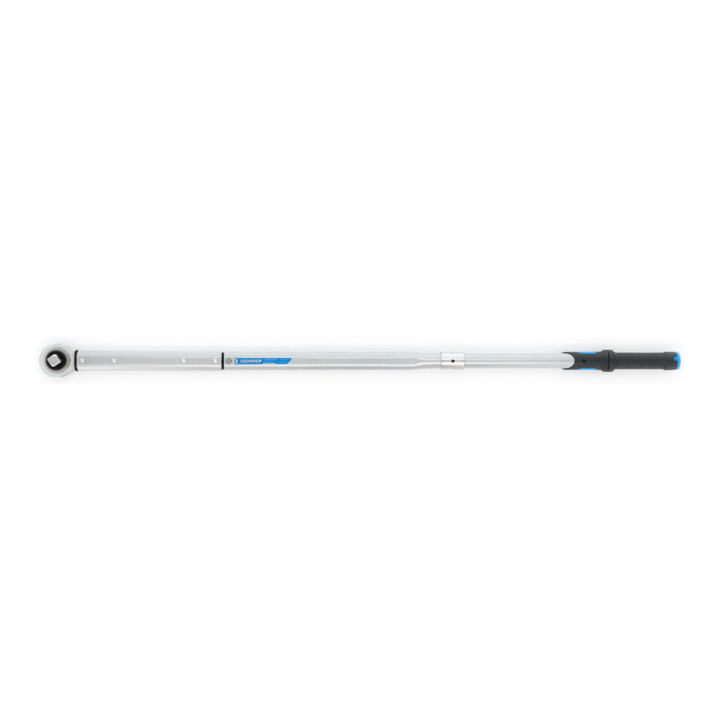 Gedore Dremaster Drehmomentschlüssel, 3/4 Zoll, 150-750 Nm, Mit Durchsteckvierkant und Stiftsicherung, Stahlrohr, Silber/Schwarz/Blau