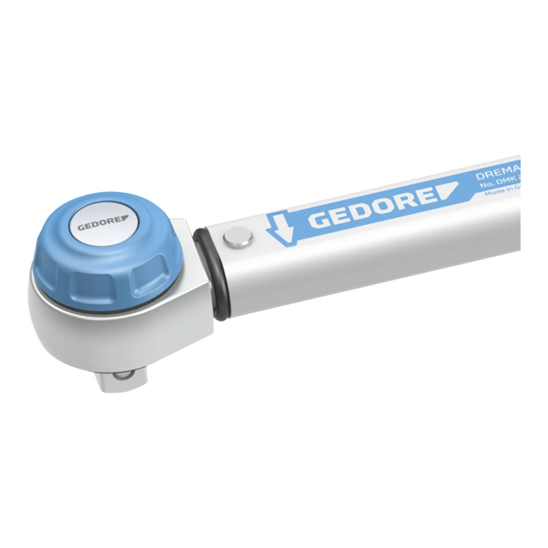 Gedore Dremaster Drehmomentschlüssel, 3/4 Zoll, 250-850 Nm, Mit Durchsteckvierkant und Stiftsicherung, Stahlrohr, Silber/Schwarz/Blau