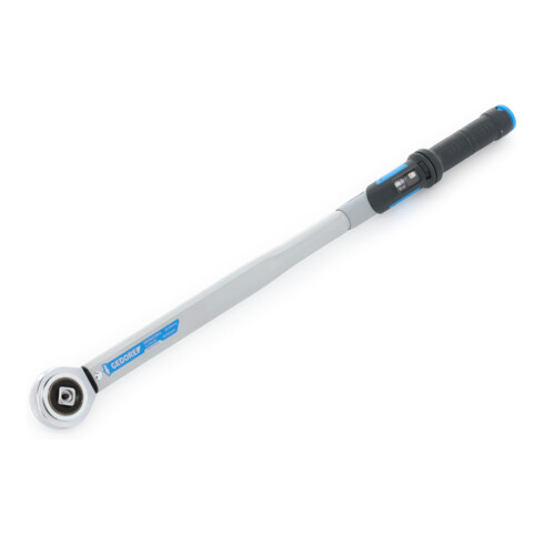 Gedore Dremaster Drehmomentschlüssel, 3/4 Zoll, 80-400 Nm, Mit Durchsteckvierkant und Stiftsicherung, Stahlrohr, Silber/Schwarz/Blau