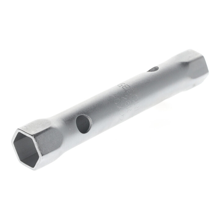 Gedore Dubbele steeksleutel, 20 + 22 mm, 6-kant, 165 mm lang, gereedschap voor moeren KFZ, 26 R 20x22, verchroomd staal
